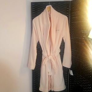 Calvin Klein Plush Bath Robe Soft Pink